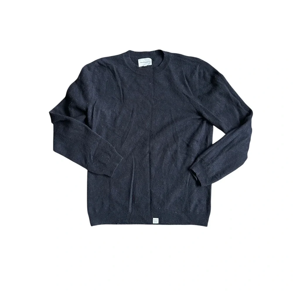 Norse Projects Sigfred Light Wool Navy Blue Merino Crewneck Sweater Men's Medium